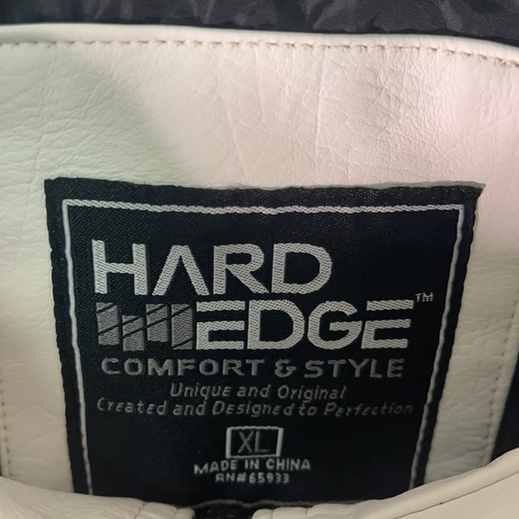 Weather proof jacket Hard Edged for men size XL white and black. - Picture 3 of 5